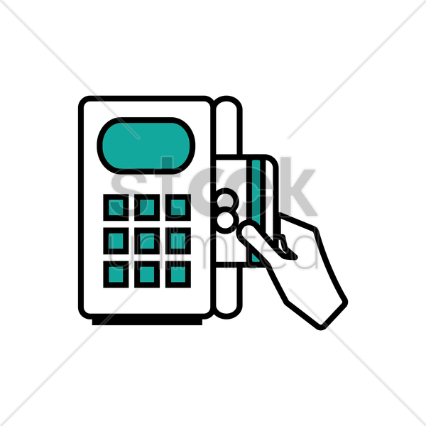 Download Credit Card Machine Vector Clipart Payment - Download Credit Card Machine Vector Clipart Payment (600x600)
