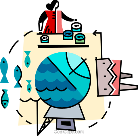 Woman Working At A Fish Cannery Royalty Free Vector - Woman Working At A Fish Cannery Royalty Free Vector (480x470)