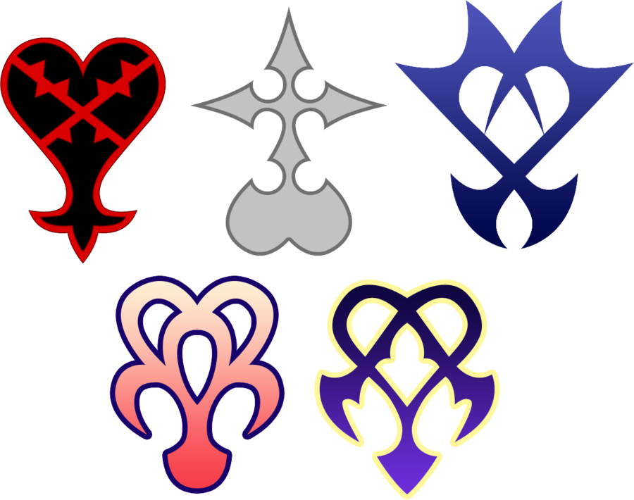 Clip Art Kingdom Hearts Heartless Symbol - Clip Art Kingdom Hearts Heartless Symbol (900x710)