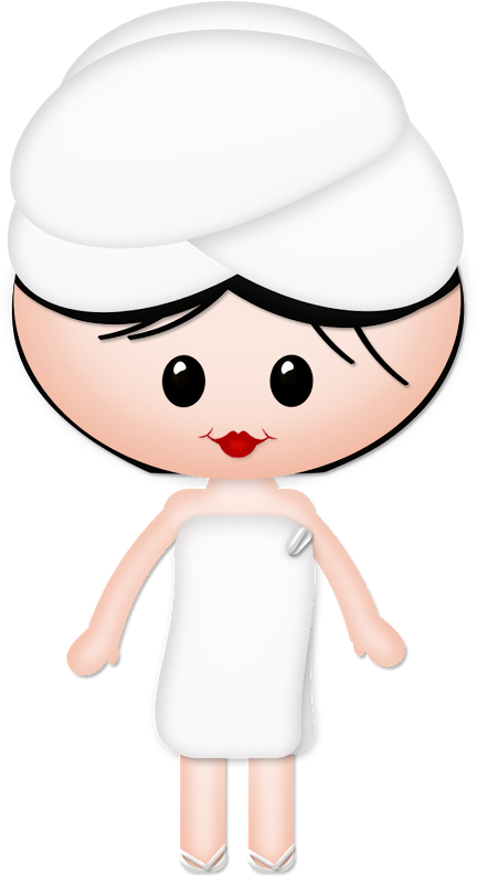 Cute Girls, Clip Art, Spa, Beauty, Spas, Illustrations - Cute Girls, Clip Art, Spa, Beauty, Spas, Illustrations (602x912)