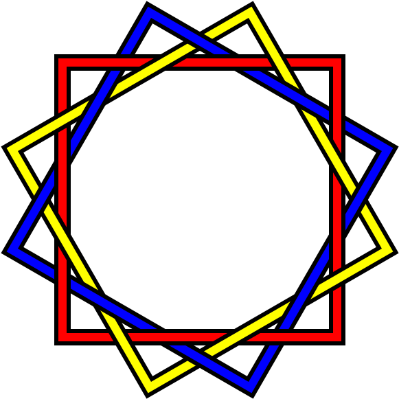 Non-standard Borromean Rings - Non-standard Borromean Rings (600x600)