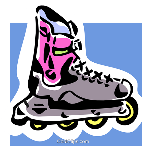 Roller Blades Royalty Free Vector Clip Art Illustration - Roller Blades Royalty Free Vector Clip Art Illustration (480x480)