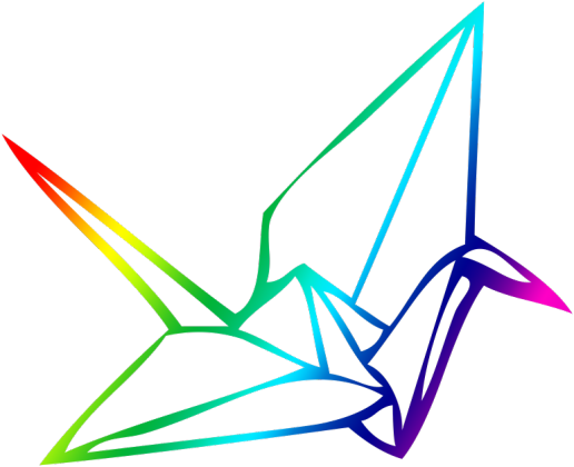 Origami Crane Color - Origami Crane Color (516x420)