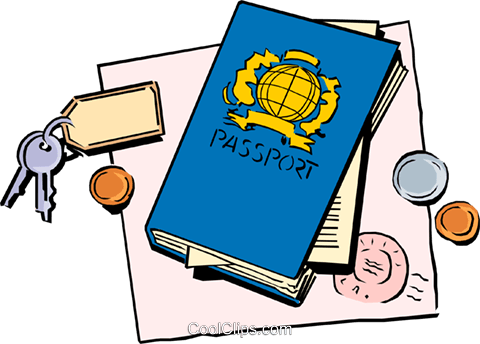 Passport Clipart Cartoon - Passport Clipart Cartoon (480x344)