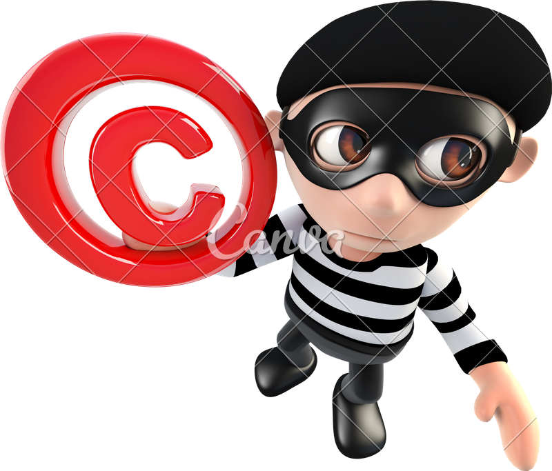 3d Funny Cartoon Burglar Thief Character Holding A - 3d Funny Cartoon Burglar Thief Character Holding A (800x683)