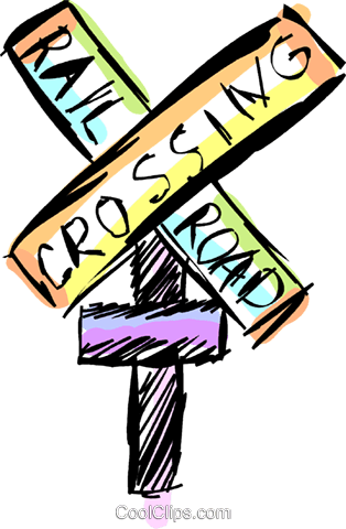 Railway Crossing Sign Royalty Free Vector Clip Art - Railway Crossing Sign Royalty Free Vector Clip Art (314x480)