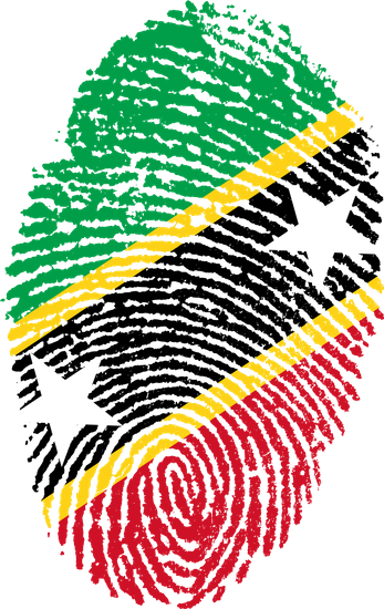Saint, Kitts, Nevis, Flag, Fingerprint, Country, Pride - Saint, Kitts, Nevis, Flag, Fingerprint, Country, Pride (347x550)