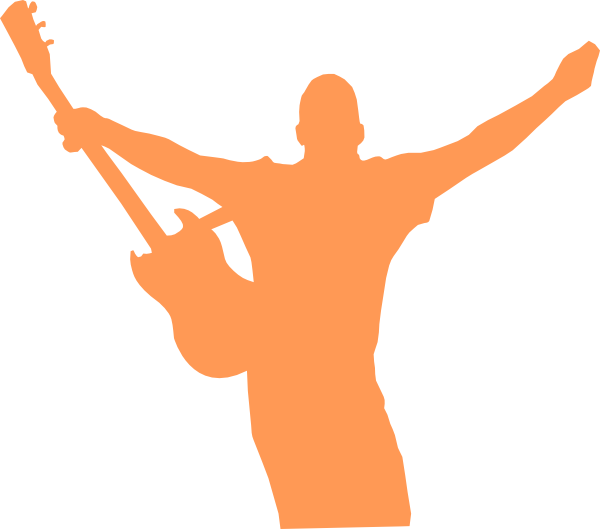 Guitar Concert Cheer Clip Art At Clker - Rock N Mob (600x529)