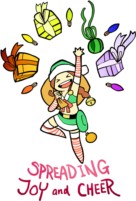 Spreading Joy And Cheer By Zennore - Drawing (500x714)