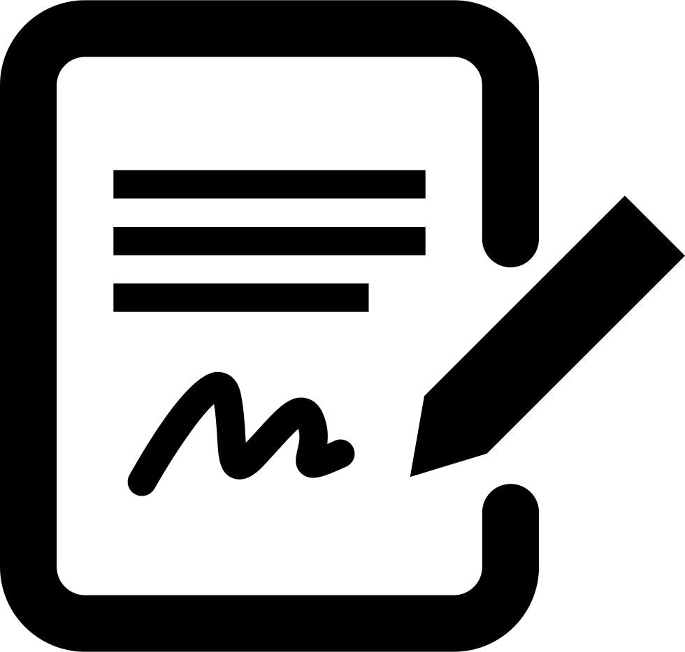 Contract Comments - Contract Icon Vector (980x934)