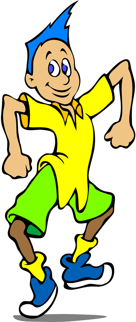 Free Vector Walking Boy Clip Art - Alphabet With Fruit And Vegetables (640x1280)