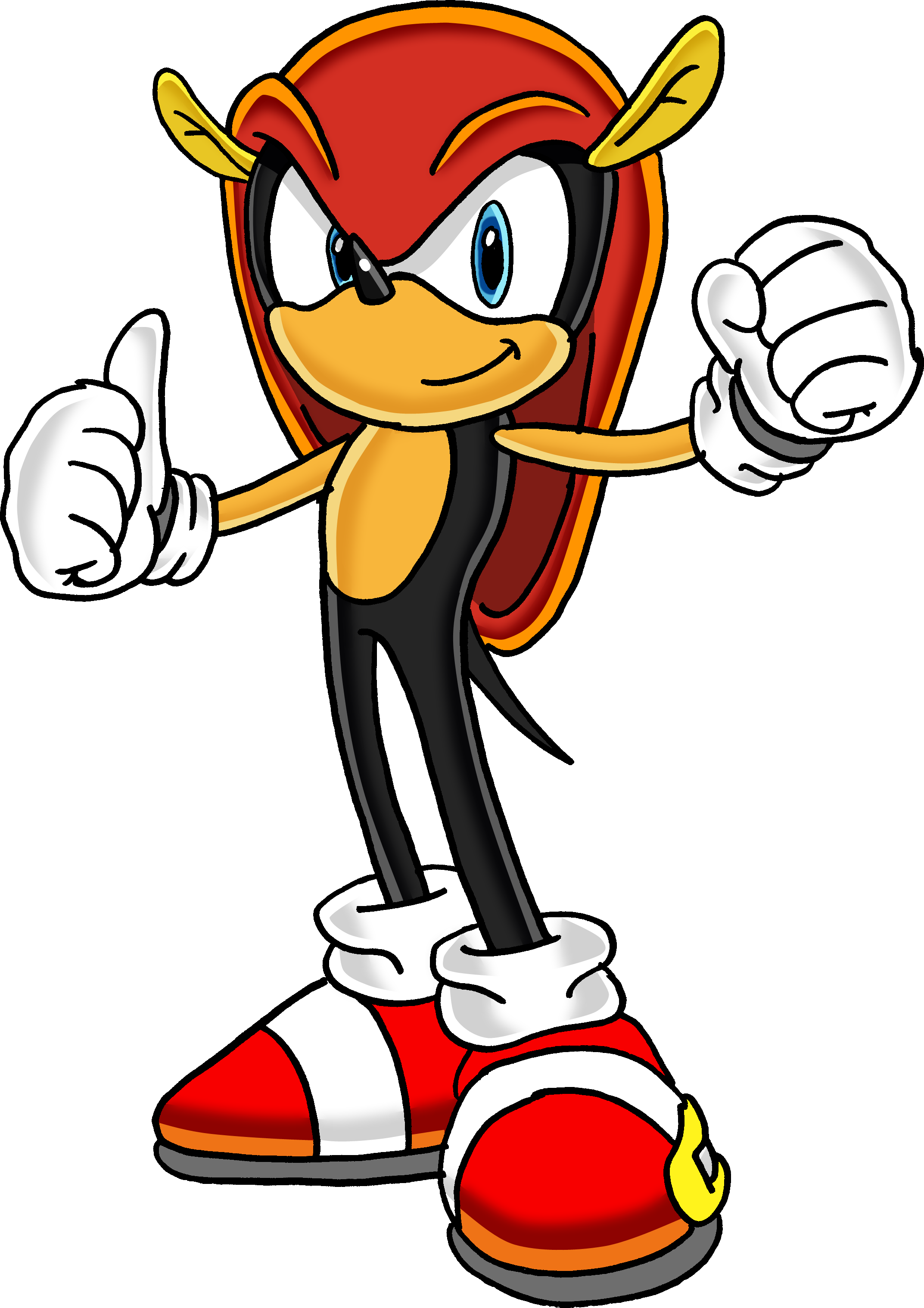 Angels And Demons By - Sonic Mighty The Armadillo (2145x3036)