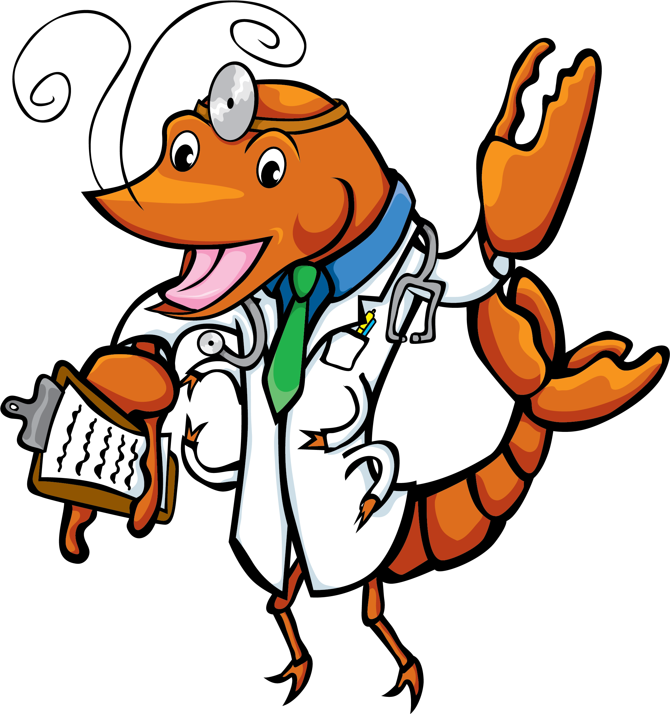 Crawfish Doctor - Clip Art (2550x3300)