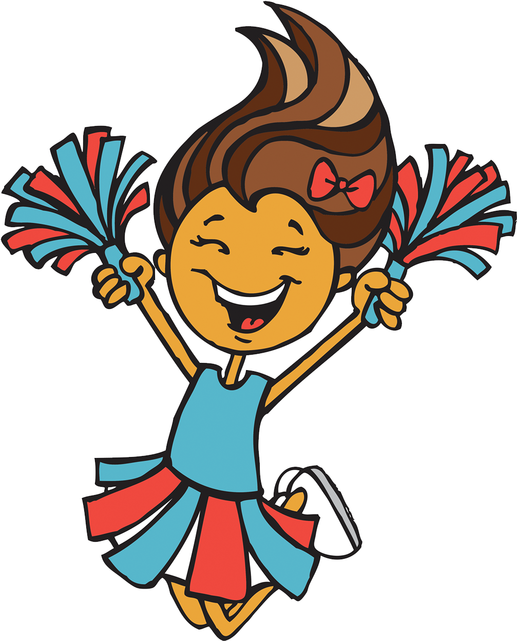 Cheerleader Cartoon Illustration - Cheerleader Cartoon Illustration (1018x1247)