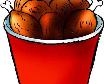 Chicken Bucket Clipart - Chicken Bucket Clipart Transparent (570x350)