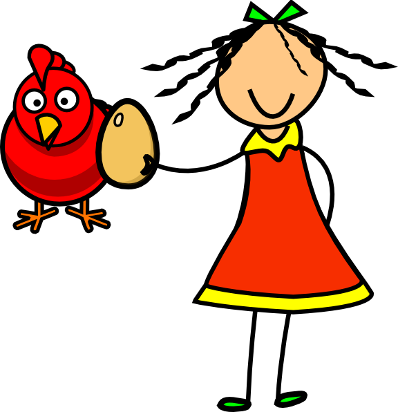 Doll Fed Egg To Hen Clip Art - Take Every Thought Captive (576x596)