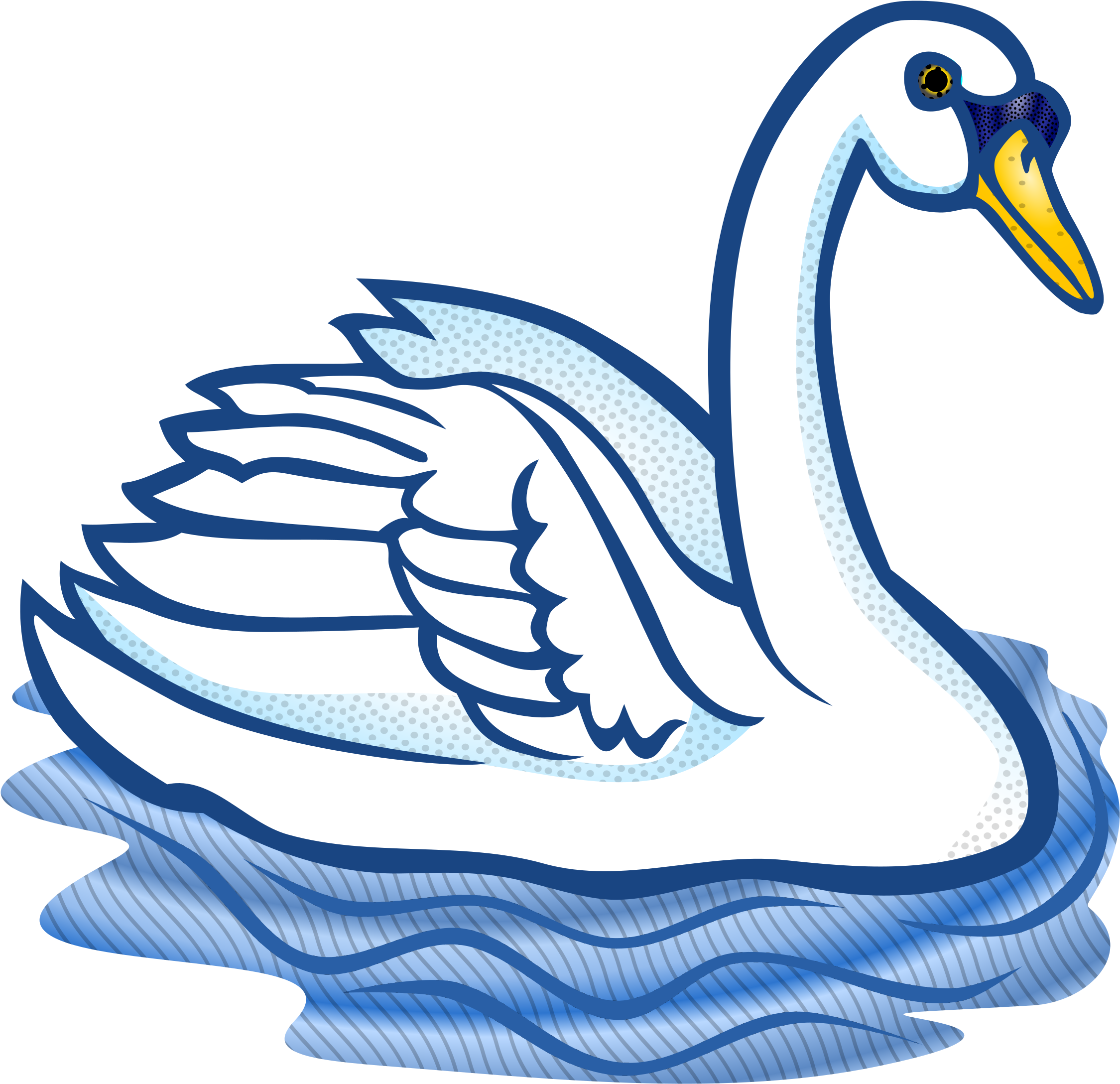 Brds Clipart Swan - Swan Clipart (2400x2327)