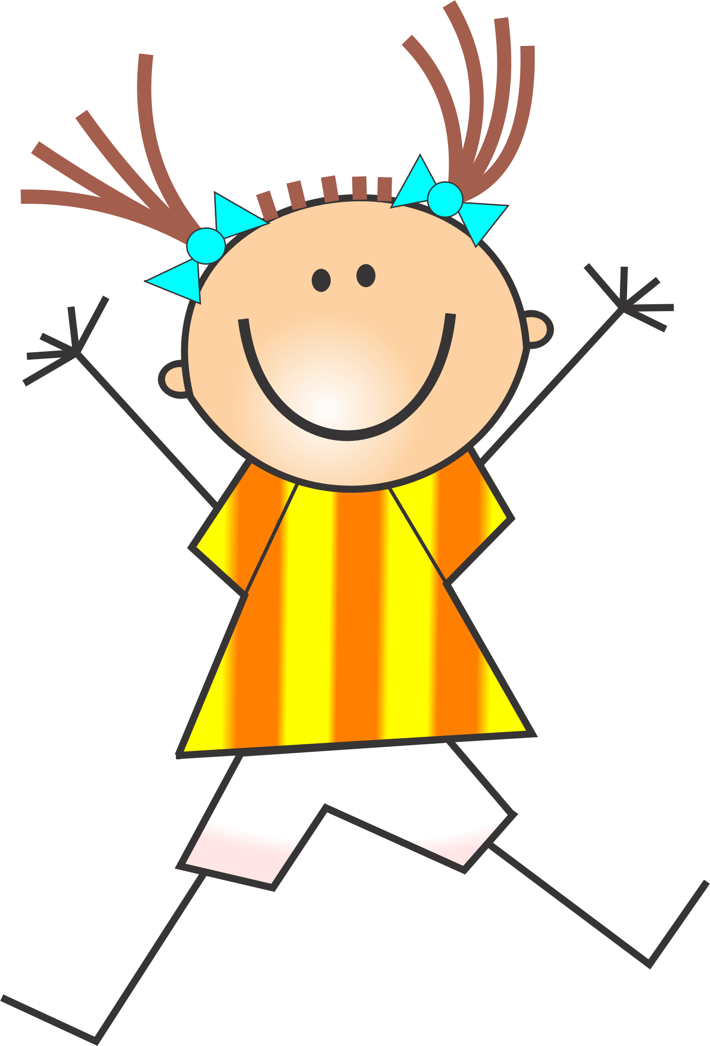 Big Image - Cartwheel Clipart (1421x2094)