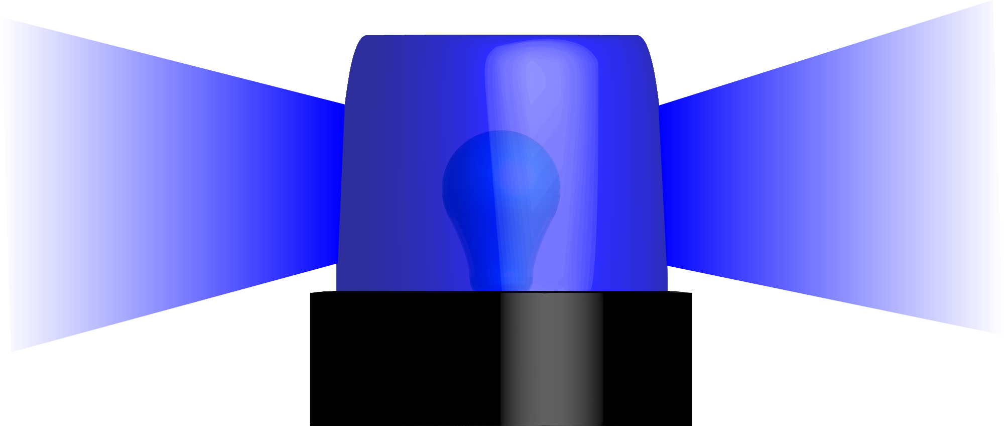 Open - Police Light Png (2000x848)