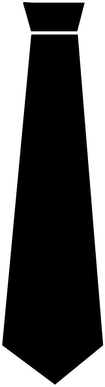 Tie Clipart Logo Png - Monochrome (3394x2400)
