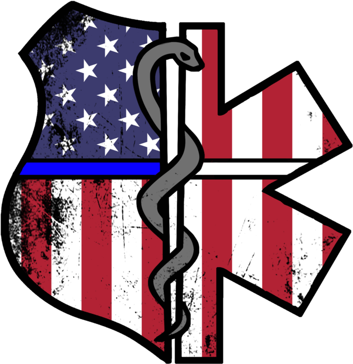 American Police & Ems Decal - Police (800x800)