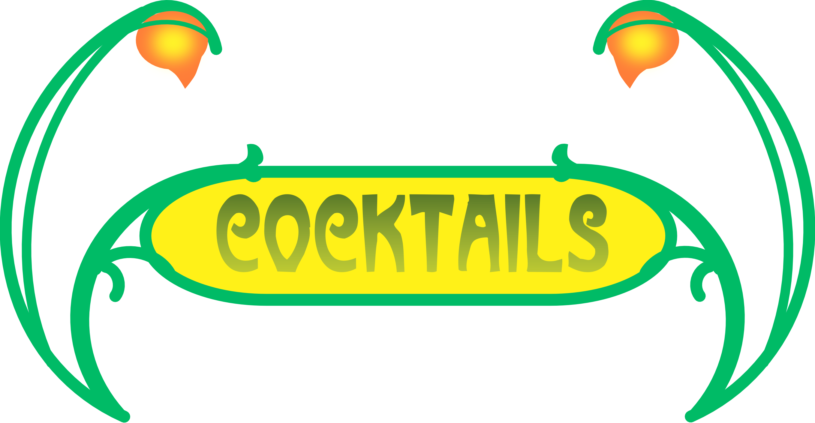 Fabric Paper Glue - Cocktails Graphic (2716x1410)