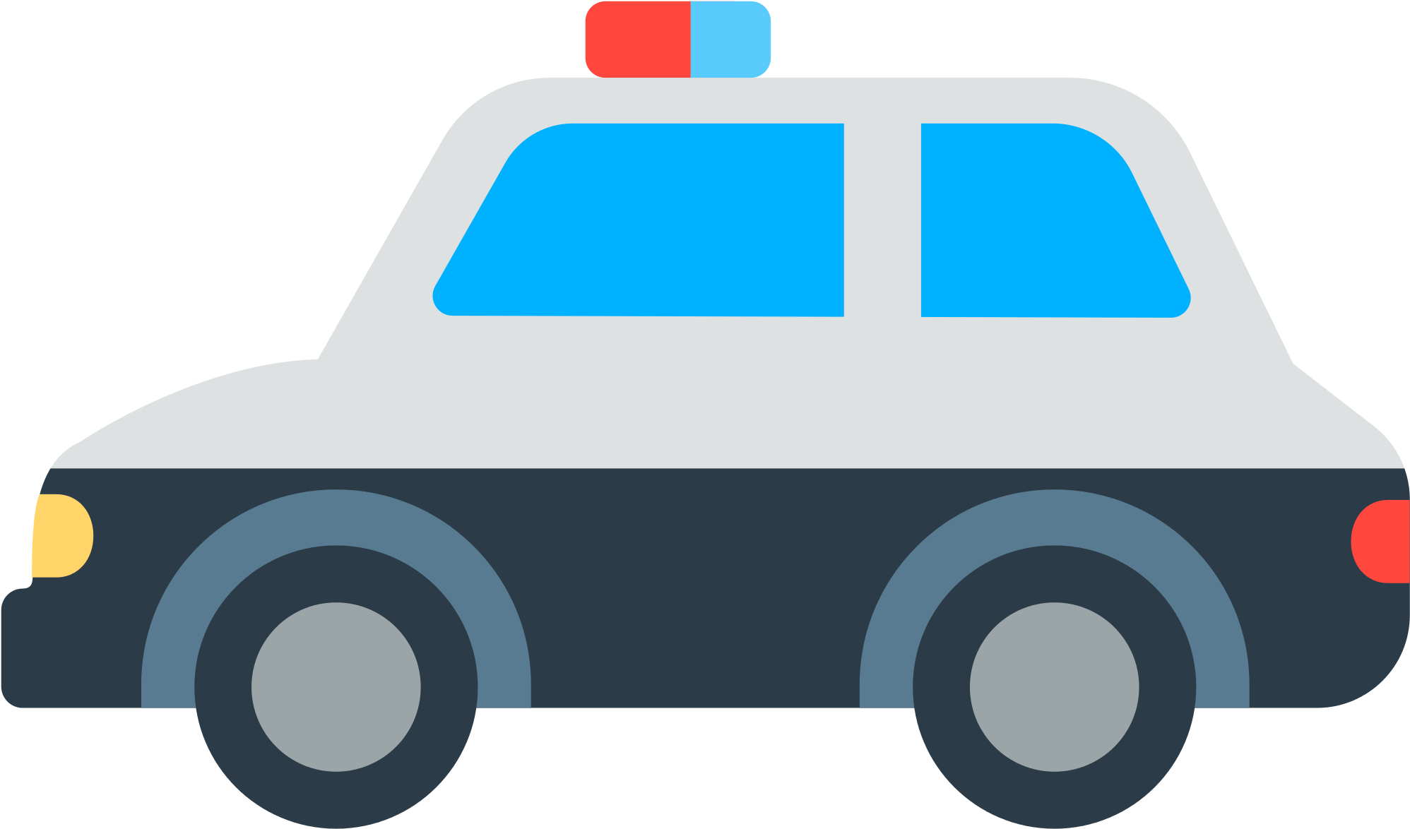 Mozilla - Coche Policia Emoji (2000x2000)
