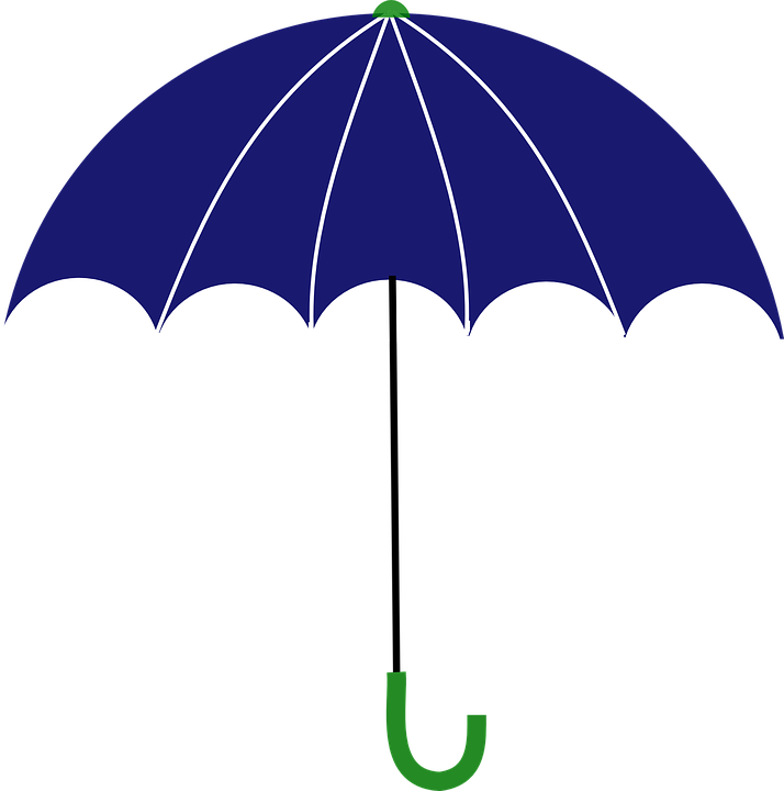 Umbrella Best Clipart Cartoon Image - Blue Umbrella Clip Art (714x720)