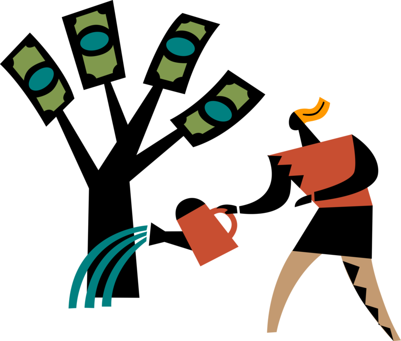 Vector Illustration Of Nurturing Business Opportunities - Vector Illustration Of Nurturing Business Opportunities (824x700)