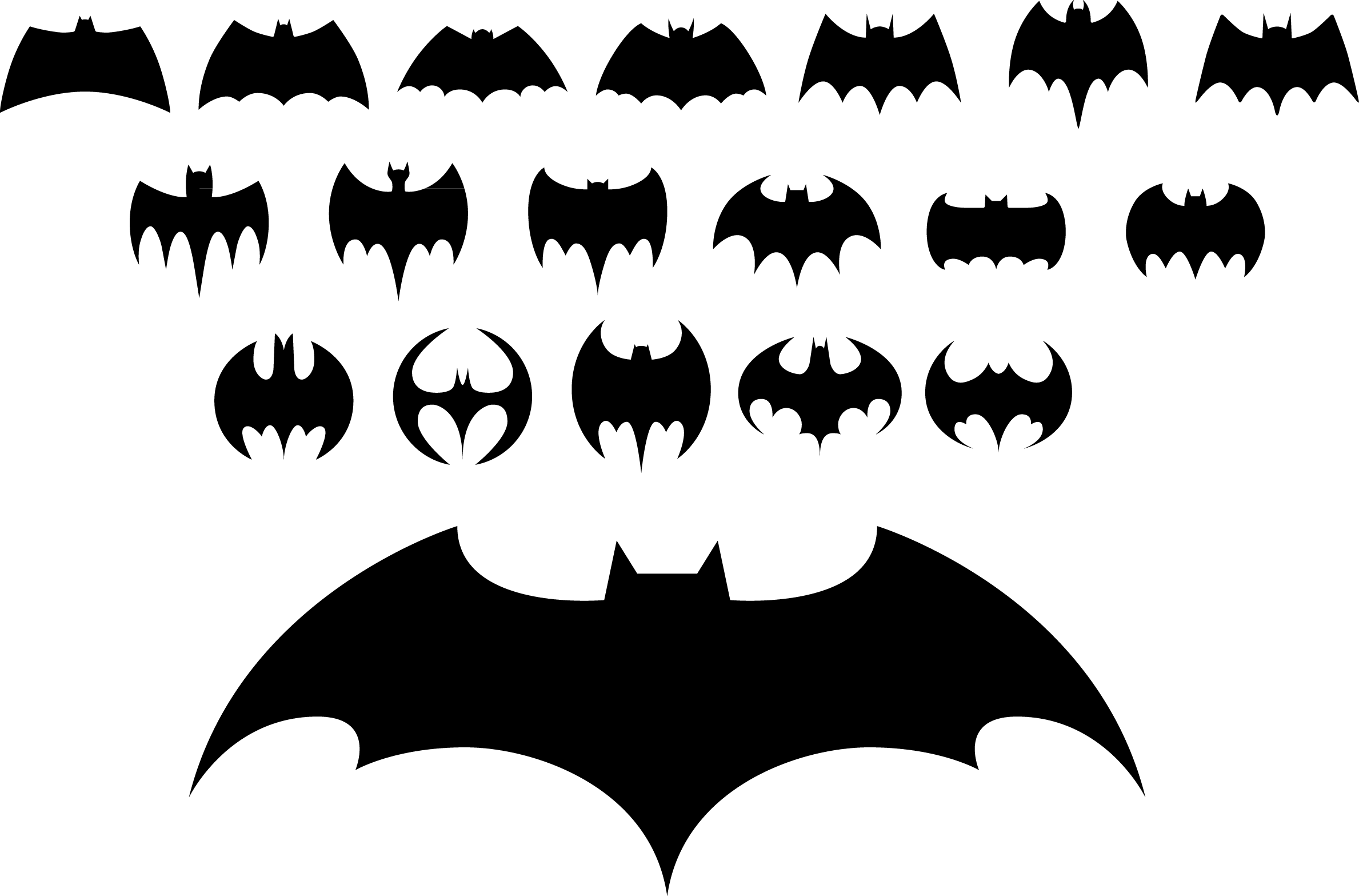 Batman Logo Clip Art - Vector Batman Logo (2378x1567)