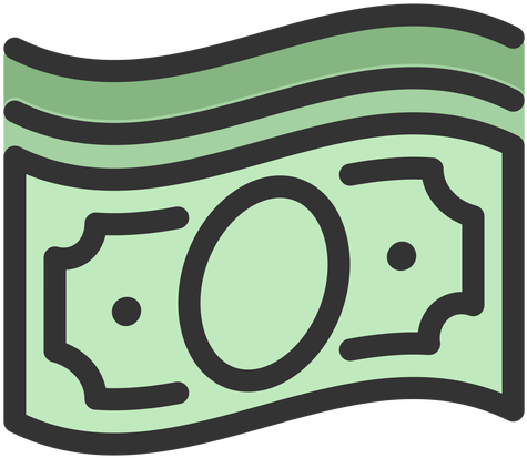 Dollar Bills Transparent Png - Dollar Bill Falling Icon Png (512x512)