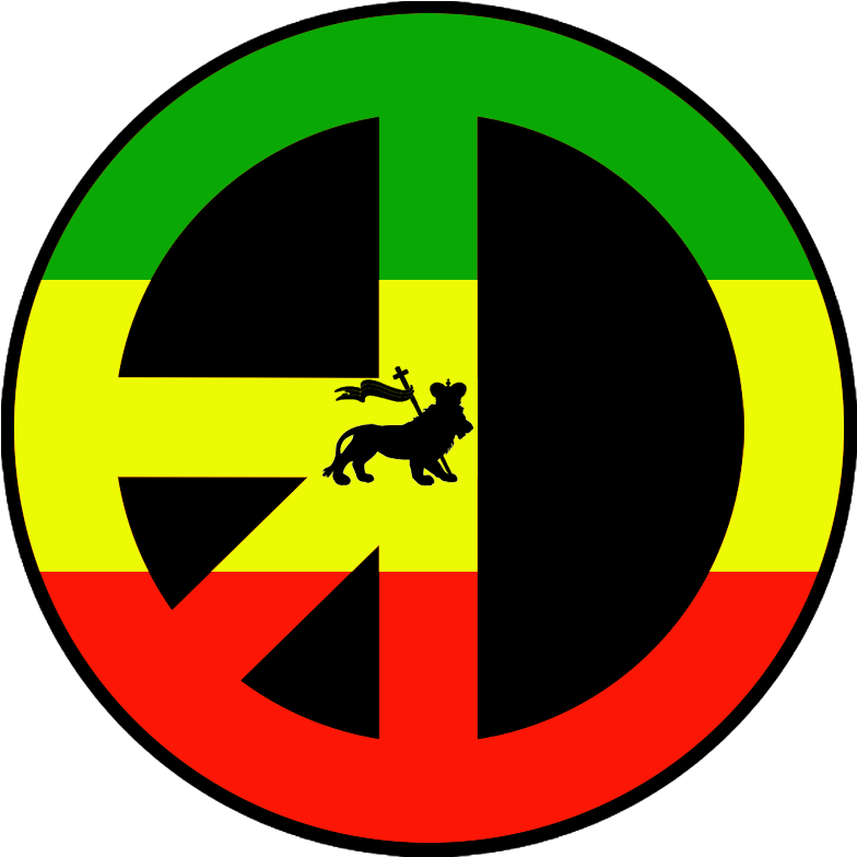 Weed Symbol Wallpaper - Reggae Peace Logo (799x803)