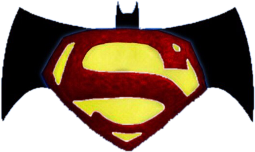 Batman Superman Old School Logo Png By Drum Solo 1986 - Drum Solo (522x522)