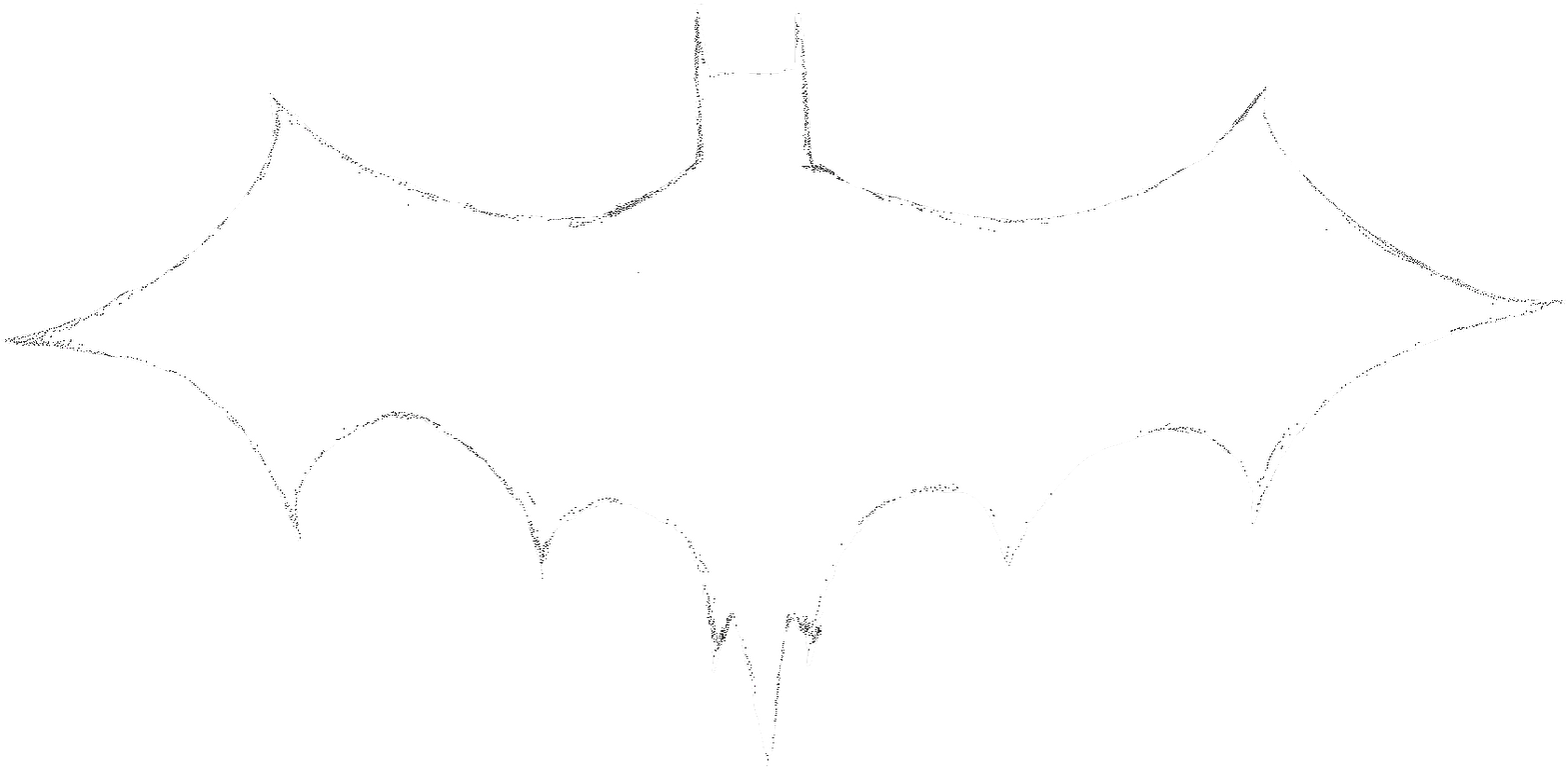 The Batman Project - Bat Logo In White (1600x866)