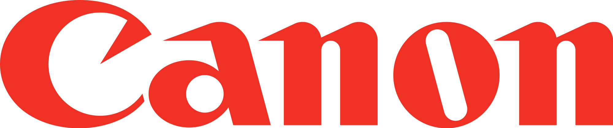 Wordmarks Work Best As A Primary Logo If The Name Of - Canon Logo Transparent Background (2000x418)