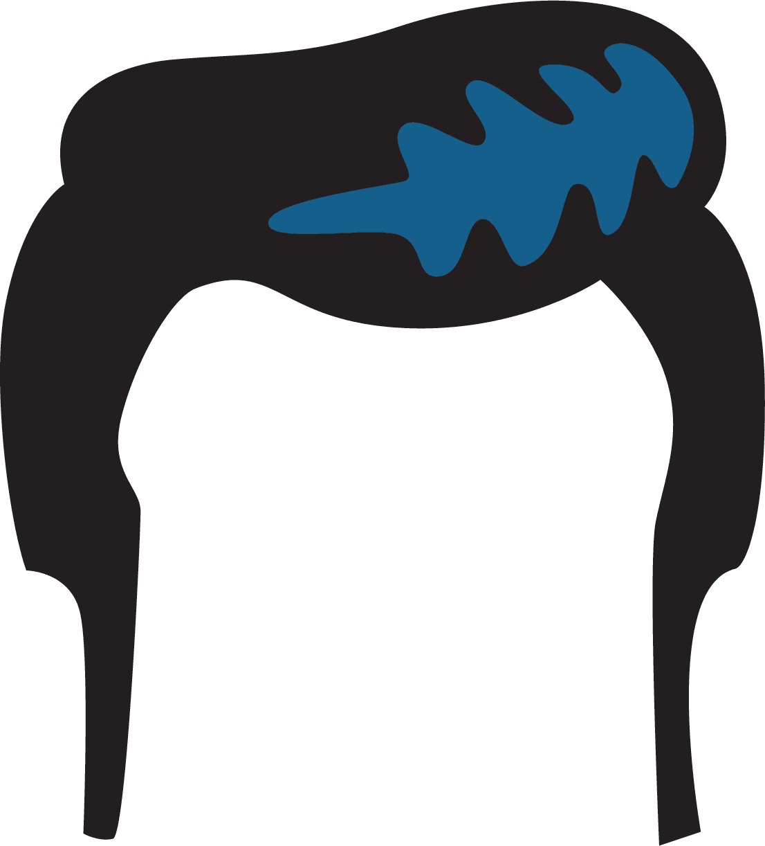 Image Detail For - Elvis Hair Clipart (1106x1222)