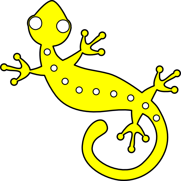 Gecko Clip Art Free Vector - Gecko Clip Art (600x600)