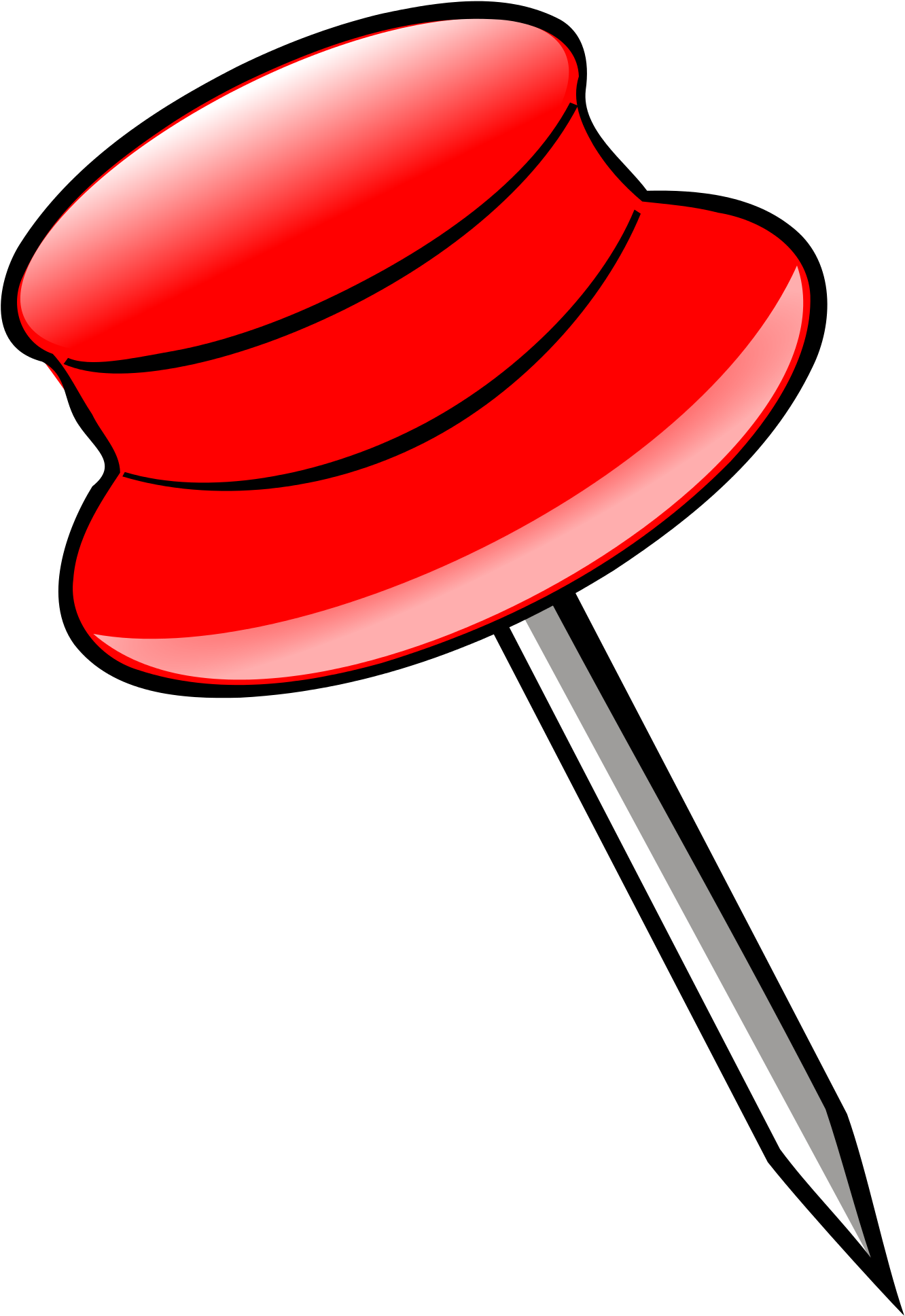 Red Pin Clipart (2000x2000)
