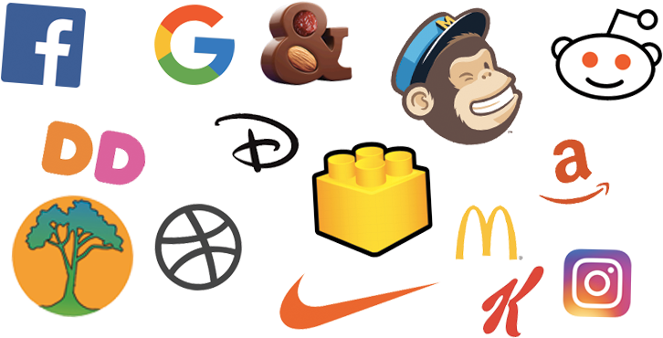 Branding On The Web Focuses More On Visuals And Recurring - Brands Iconography (760x387)