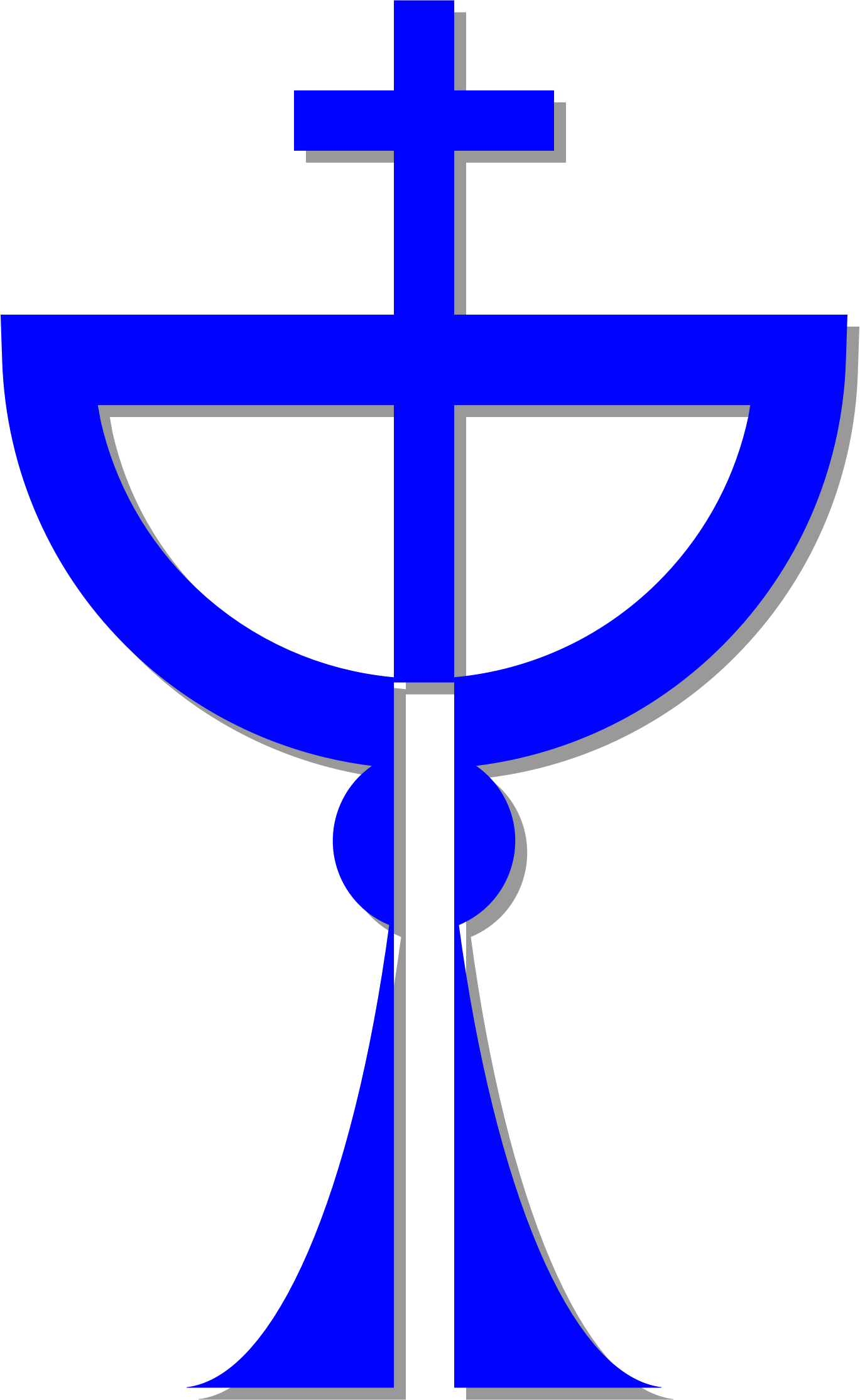 Cross - Chalice Clipart Png (1369x2229)