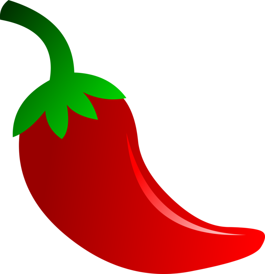 Capsicum Annuum - Hot Pepper Vector Png (879x909)