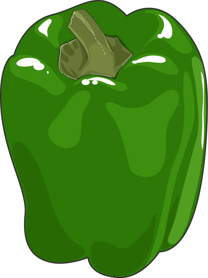 Download The Image - Green Bell Pepper (695x928)