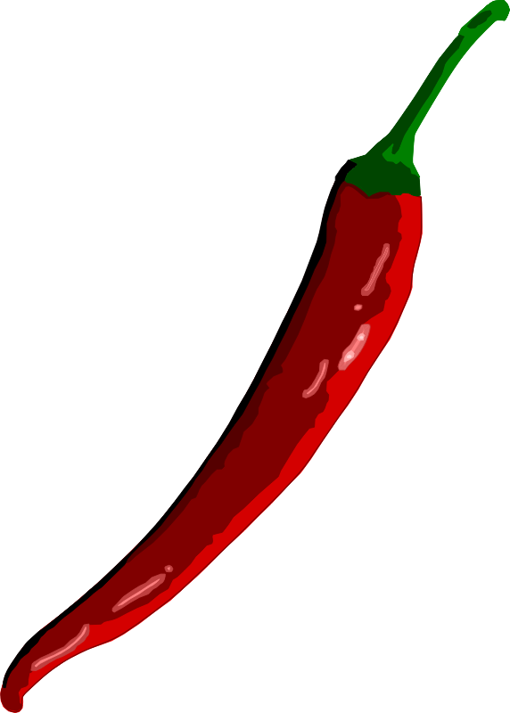 Chili Pepper Clip Art Free - Chili Png (572x800)