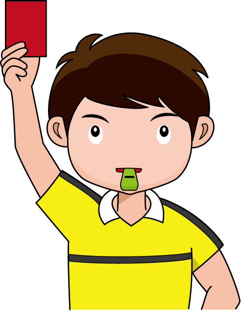 Rule Clipart - Soccer Red Card Clip Art (492x633)