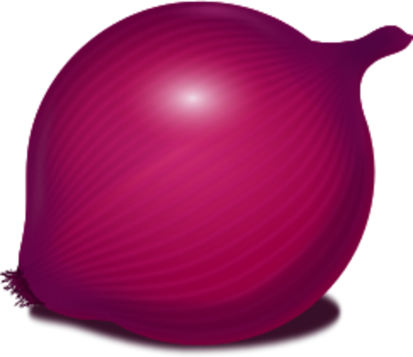 Onion - Red Onion Cartoon Png (600x519)