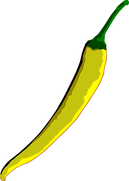 Chilli Clip Art - Yellow Chilli Png (426x597)
