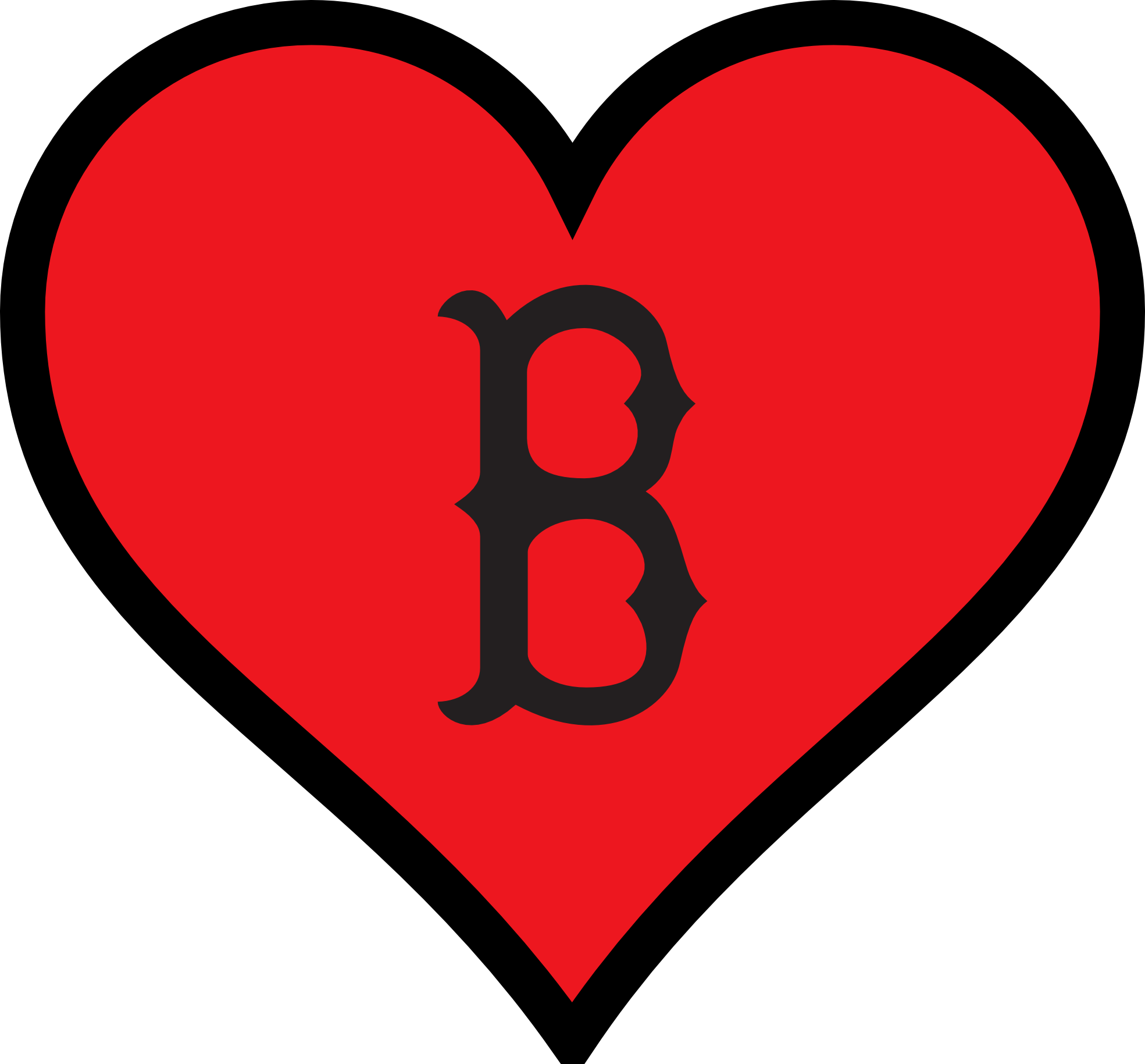 Pray For Boston Heart 20 555px - Heart For Valentines Day (1969x1829)