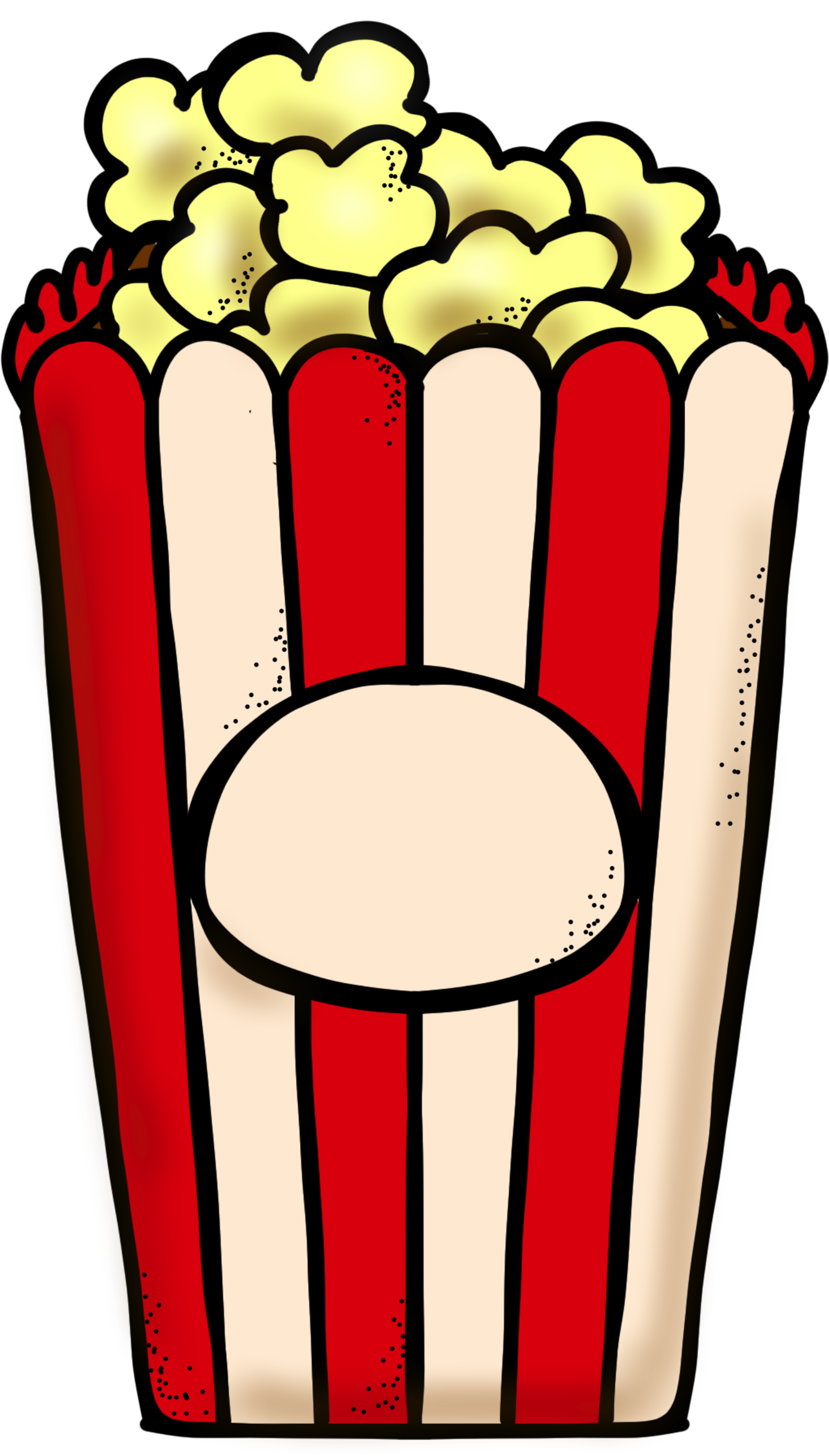 *✿**✿*al Cine*✿**✿* - Melonheadz Popcorn Clipart (2400x4138)