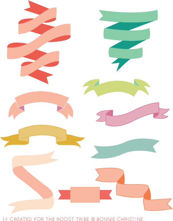 Design Clipart Header - Flat Design Banner Png (612x792)