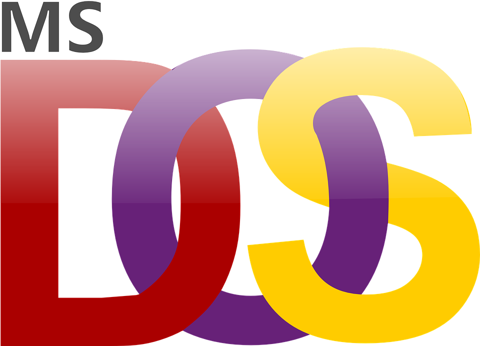 Microsoft, Dos, Ms, Logo, Operating System - Dos Operating System Logo (960x692)